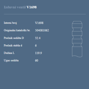 AUTOVENTIL IZ.VEN. IVECO DAILY 3.0 UNIJET 16V