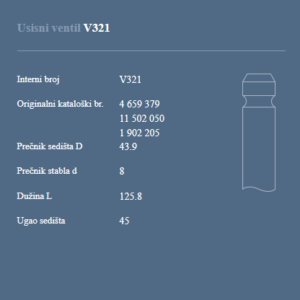 AUTOVENTIL V321 USISNI VENTIL ZASTAVA 624