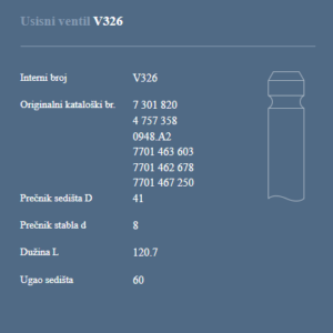 AUTOVENTIL V326 US.VEN.RIVAL-GAMA-S