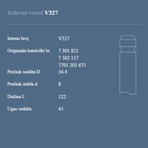 AUTOVENTIL V327 IZ.VEN.RIVAL -GAMA-S