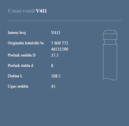 AUTOVENTIL V411 US.VEN.FIAT 1.4/1.6B