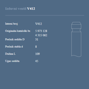 AUTOVENTIL V412 IZ.VEN.FIAT 1.4B