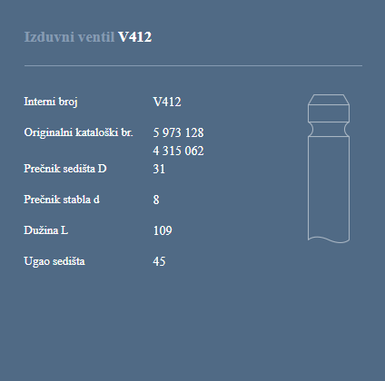 AUTOVENTIL V412 IZ.VEN.FIAT 1.4B