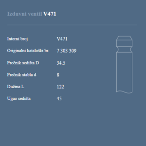 AUTOVENTIL V471 IZ.VEN. RIVAL-ID