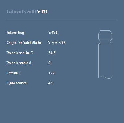 AUTOVENTIL V471 IZ.VEN. RIVAL-ID