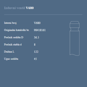 AUTOVENTIL V680 IZ.VEN.RIVAL EURO 2 80KS