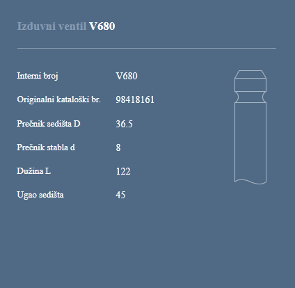 AUTOVENTIL V680 IZ.VEN.RIVAL EURO 2 80KS