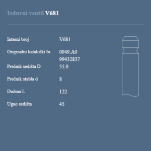 AUTOVENTIL V681 IZ.VEN.RIVAL-TURBO EURO 2