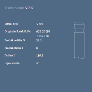 AUTOVENTIL V707 US.VEN.FIAT 1.7/1.9 D