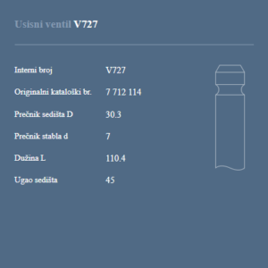 AUTOVENTIL V727 US.VEN.FIAT 1.4B-12V