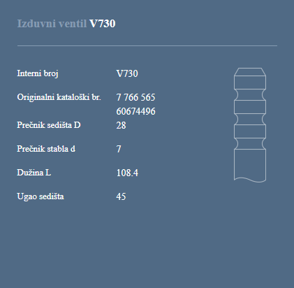 AUTOVENTIL V730 IZ.VEN.FIAT BRAVA 1.8 16V