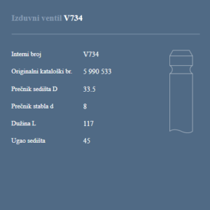 AUTOVENTIL V734 IZ.VEN.FIAT 1.7/1.9/2.0 D