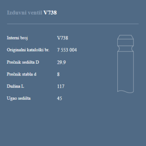 AUTOVENTIL V738 IZ.VEN. FIAT UNO TD 1.4