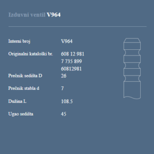AUTOVENTIL V964 IZ.VEN.FIAT BRAVA 2.0 20V
