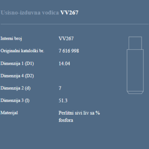 AUTOVENTIL VV267 US.IZD. VODJICA FIAT TIPO CROMA 2.0