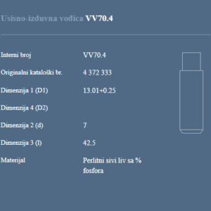 AUTOVENTIL VV70.4 US.-IZD.VODJICA Z-102/JUGO 45 SPECIJALA