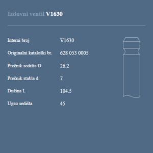 AUTOVENTIL V1630 IZ.VEN.SPRINTER 2.2 16V 49355734