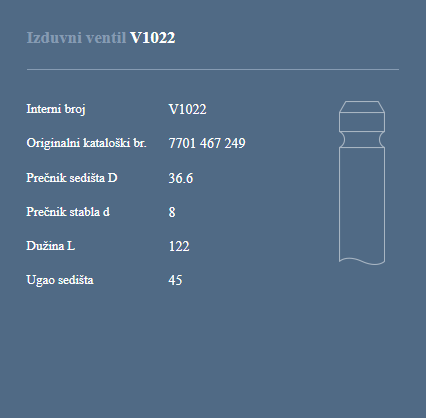 AUTOVENTIL V1022 IZ.VEN.RENO 2.5 TD