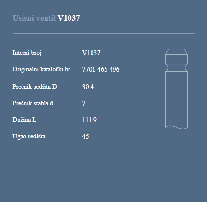 AUTOVENTIL V1037 US. VEN. RENAULT SAFRANE 1.9/2.2