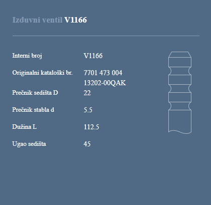 AUTOVENTIL V1166 IZ.VEN.RENO CLIO 1.2 16V