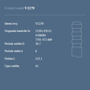 AUTOVENTIL V1279 US.VEN.RENO LAGUNA 2.2 DCI