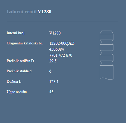 AUTOVENTIL V1280 IZ.VEN.RENO LAGUNA 2.2 DCI