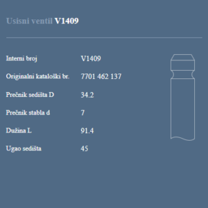 AUTOVENTIL V1409 RENO 5 GTR/TL/TR