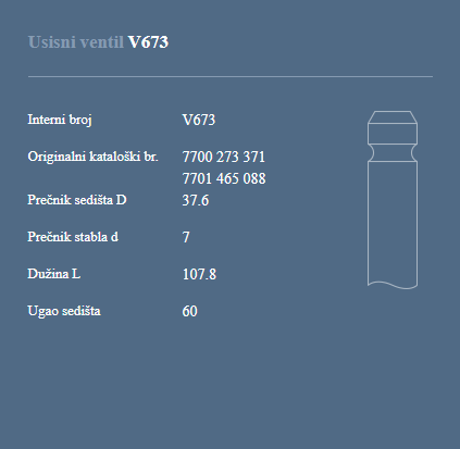 AUTOVENTIL V673 US.VEN. RENAULT CLIO 1.2/1.4