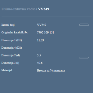 AUTOVENTIL VV249 US-IZ VODJ.RENAULT CLIO 2.0B
