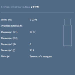 AUTOVENTIL VV393 USIS/IZDUV VODJICA VW 1.6