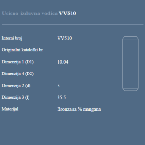 AUTOVENTIL VV510 USIS/IZDUV VODJICA BMW 2.0D