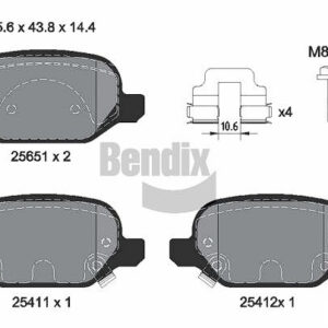 DISK PL. FIAT PANDA 12+ ZADNJE bendix