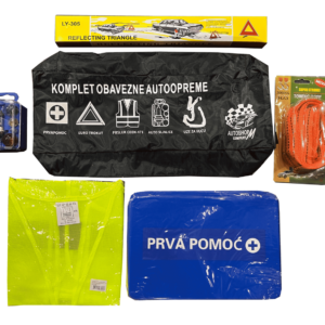 SET OBAVEZNE OPREME H7/H1 - PRVA POMOC VELIKA - TROKUT - PRSLUK - SAJLA