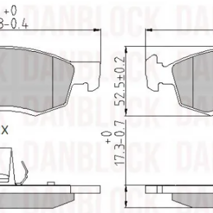 DISK PL. DACIA LOGAN EXPRESS 06+ danblock