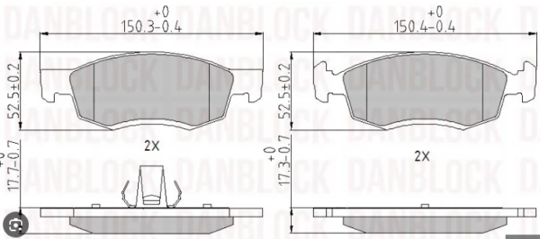 DISK PL. DACIA LOGAN EXPRESS 06+ danblock