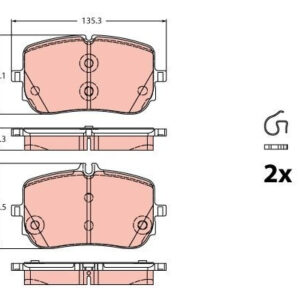 DISK PL. PREDNJE MERCEDES GLB / A / B CLASS 18+ trw