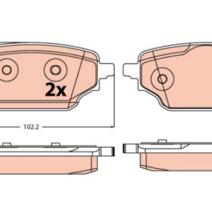 DISK PLOCICA ZADNJA RENAULT KANGOO 21+ trw