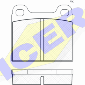 DISK PLOCICE PREDNJE VW GOLF 1/JETTA 1/PASSAT icer