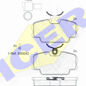 DISK PL. BMW 3 E30/MERCEDES 190 W201 82-93