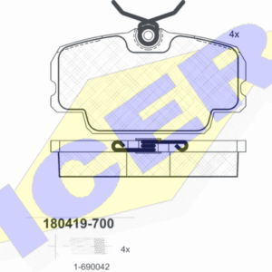 DISK PL. BMW 3 E30 /MERCEDES 190 82-90