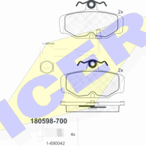 DISK PL. ZAD. FORD SCORPIO I