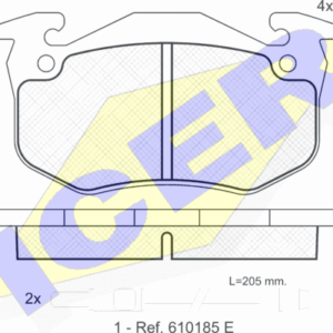 DISK PL. PSA/RENAULT 205/30511/18/19