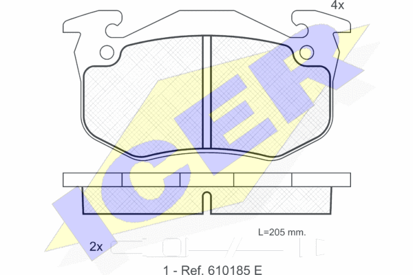 DISK PL. PSA/RENAULT 205/30511/18/19