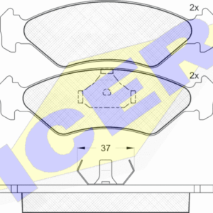 DISK PL. FORD FIESTA 3/4 89-00