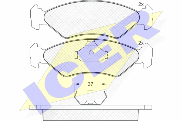 DISK PL. FORD FIESTA 3/4 89-00