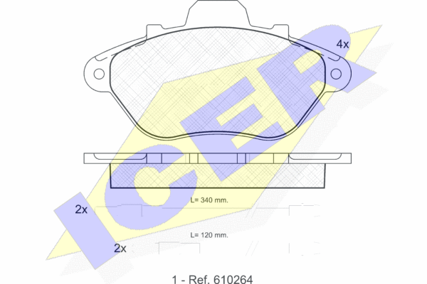 DISK PL. PSA PEUGEOT 605 89-99