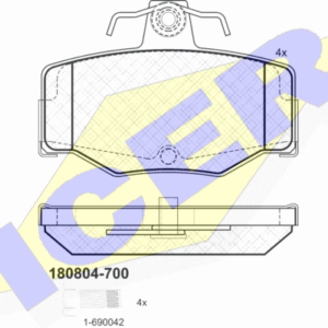 DISK PL. ZADNJE LAGUNA 1 NISSAN ALMERA/PRIMERA 96+