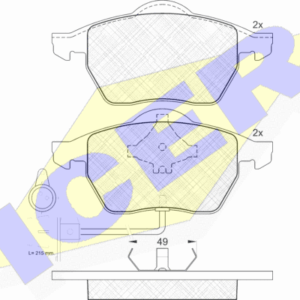 DISK PL. VW/AUDI PASSAT B5/100/A4/A6 OKRUGLI DZEK