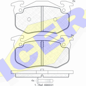 DISK PL. RENAULT 19/CLIO I 1.4/1.8 DO 98