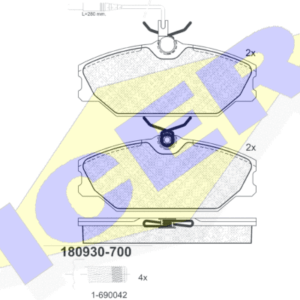 DISK PL. RENAULT LAGUNA I/MEGANE I/SARANE